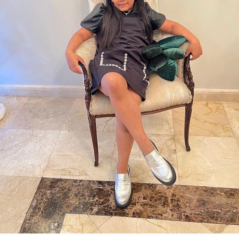 Silver shoes
